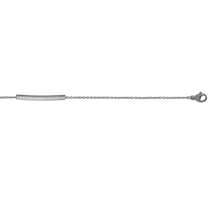 Steel bracelet/plaque +cristal/résine époxy
