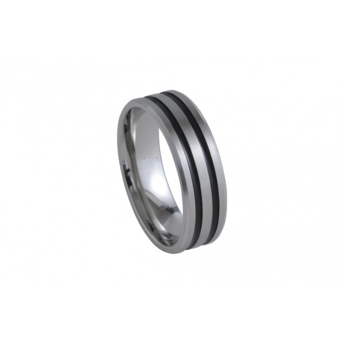 Steel ring/2bandes/7mm