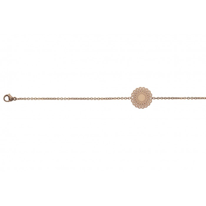 Steel bracelet/ip rose gold