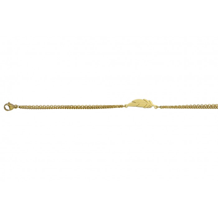 Steel bracelet/ip gold