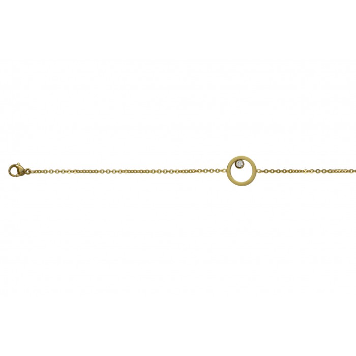 Steel bracelet/ip gold+résine époxy