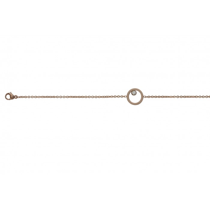 Steel bracelet/ip rose gold+résine époxy