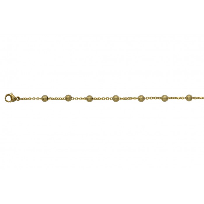 Steel bracelet/ip gold