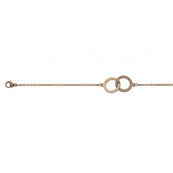 Steel bracelet/ip rose gold