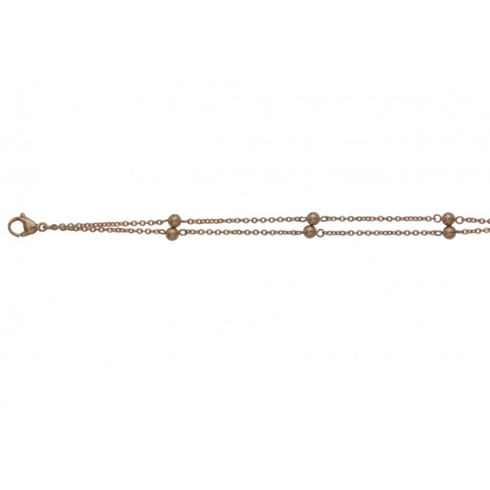 Steel bracelet/ip rose gold