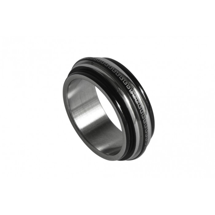 Steel ring/IP BlACK/9MM
