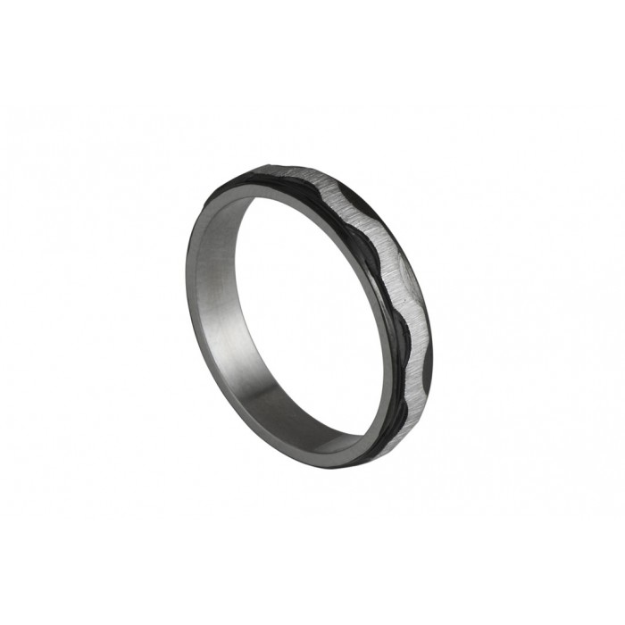 Steel ring/4mm/black IP