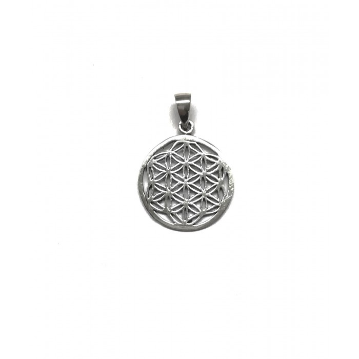 Pendentif argent/fleur de vie
