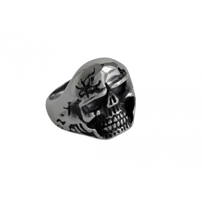 Steel ring/tête de mort