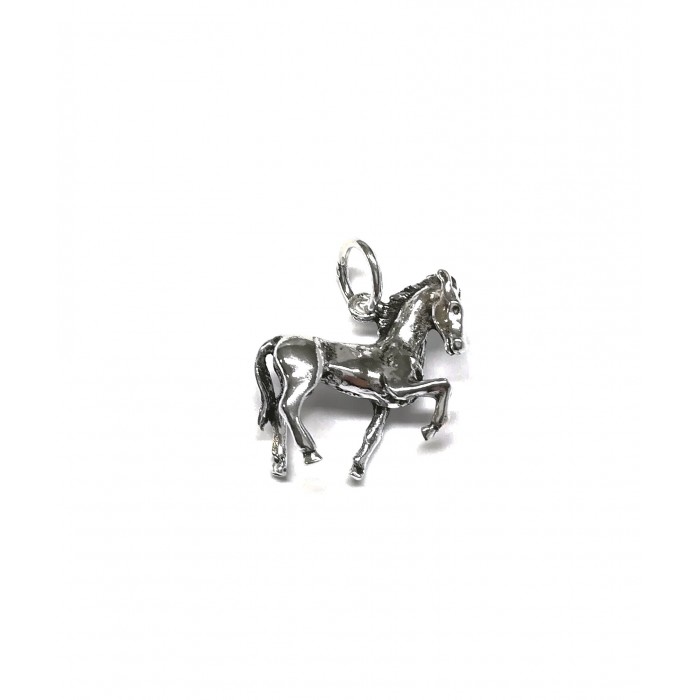 Pendentif Argent En Forme De Cheval - Occasion - Très Bon État - Bijou Délicat