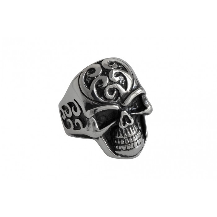 Steel ring/tête de mort
