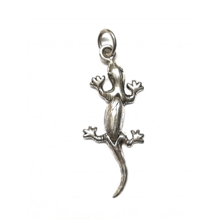 Pendentif argent/salamandre articulée
