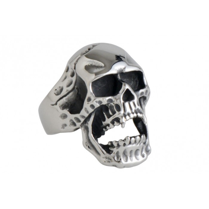 Steel ring/tête de mort