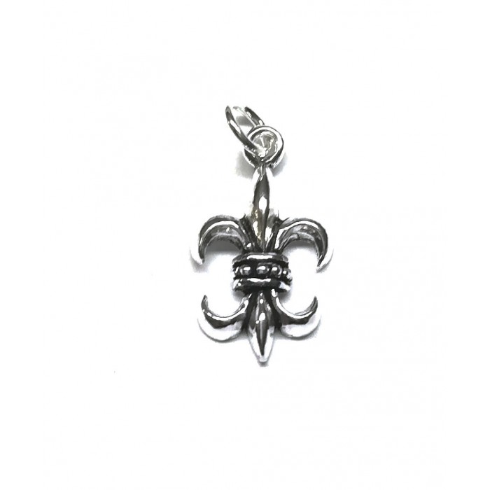 Pendentif argent/fleur de lys
