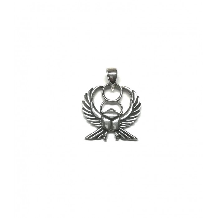 Pendentif argent/scarabé