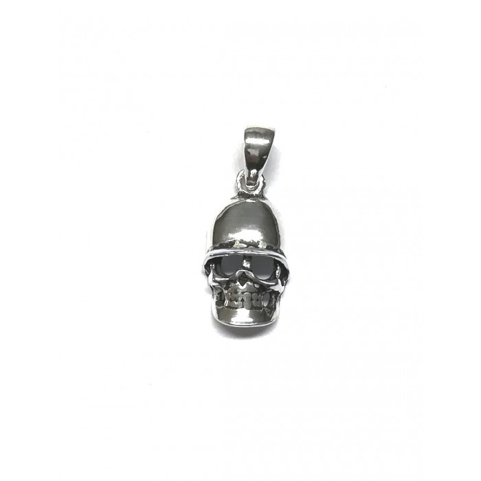 Pendentif argent/tête de mort