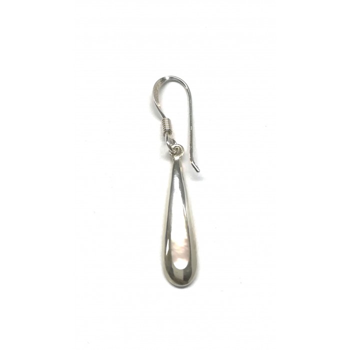 Boucle d'oreille argent pierre/pendante goutte