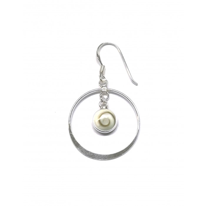 Boucle d'oreille argent pierre/pendante