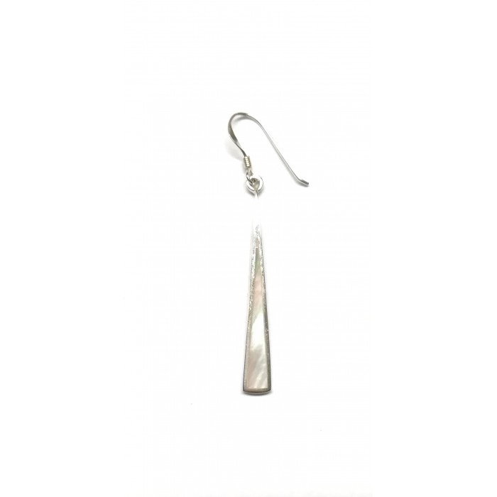 Boucle d'oreille argent pierre/pendante