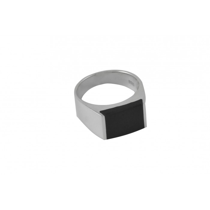 Bague argent pierre onyx SY