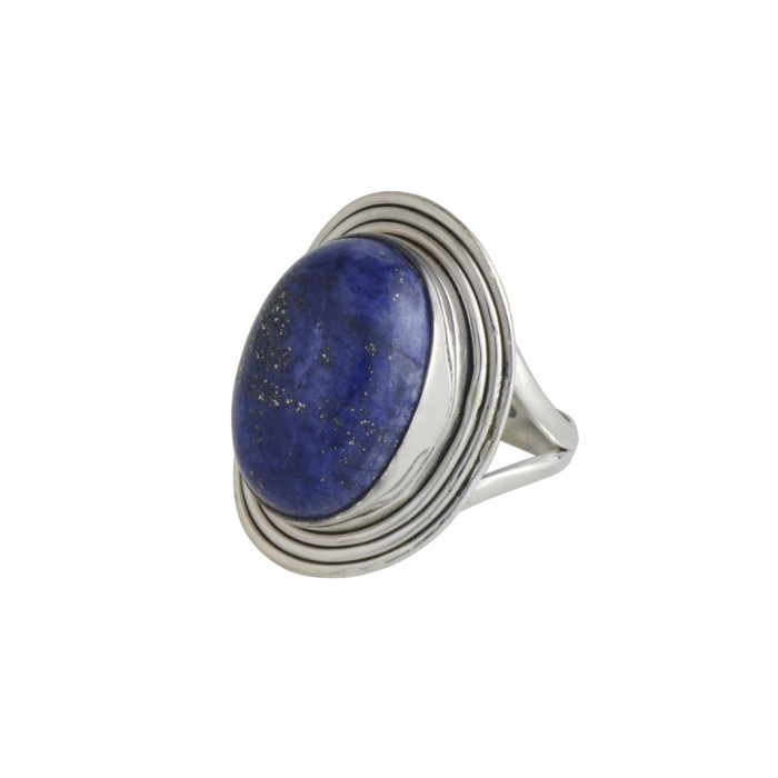 Bague argent pierre/lapis