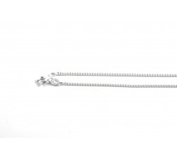 Chaîne argent/gourmette diamantée 1.8mm
