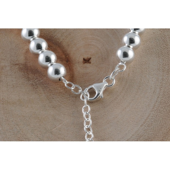 Chaîne argent bille 6mm