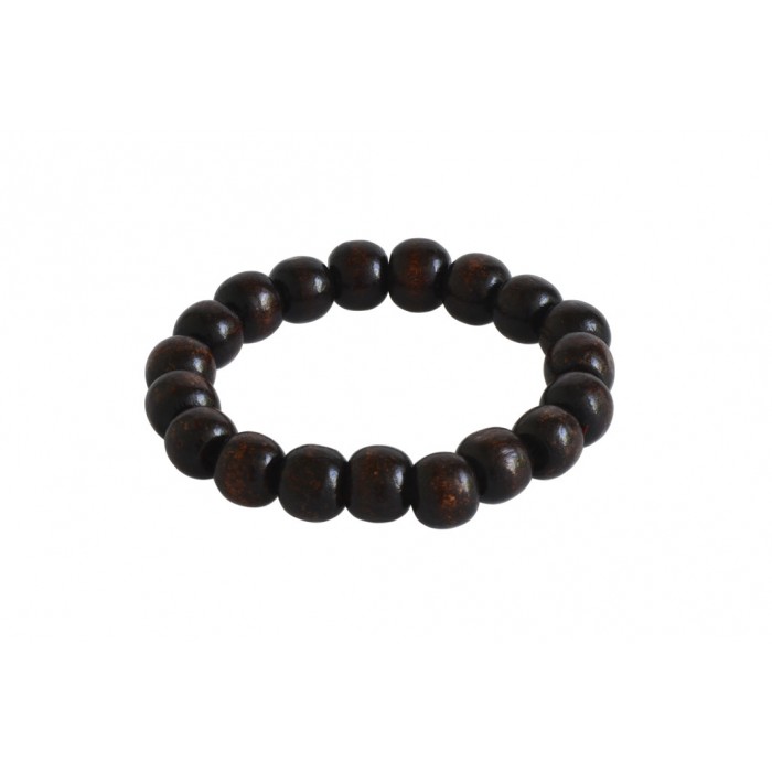 Wood bracelet/élastique 10 mm