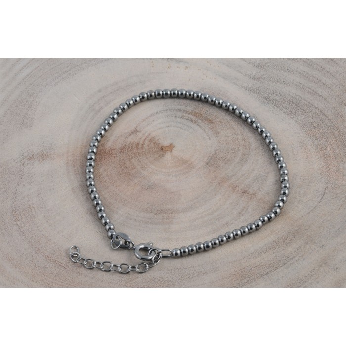 Bracelet argent/rut bille 2.5 mm