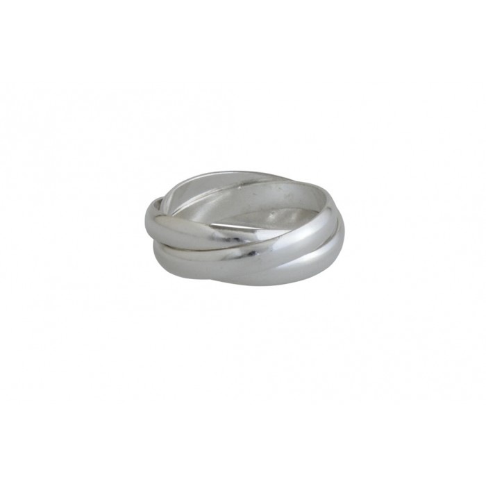Lot De 4 Bagues En Argent Sterling + 1 Offerte - Bagues Serties De Pierres - Occasion (RAS)