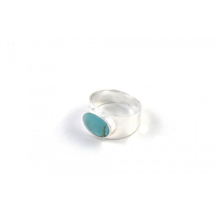 Bague argent pierre turquoise