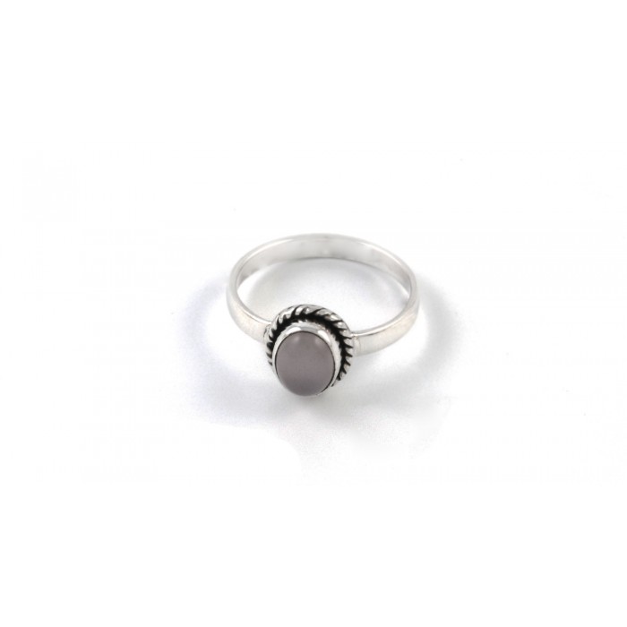 Bague argent pierre quartz rose