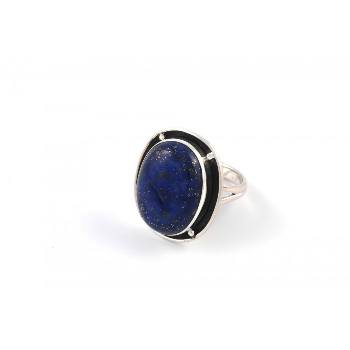 Bague argent pierre lapis lazuli