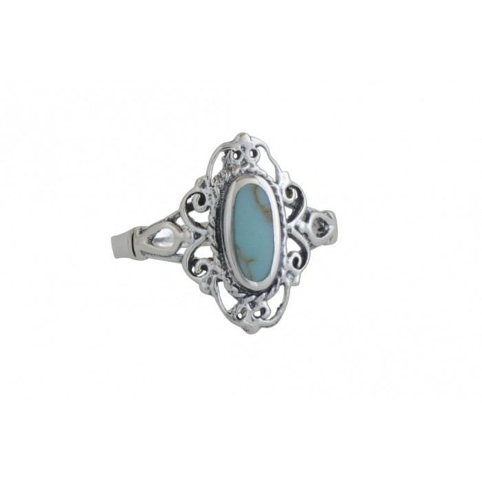 Bague argent pierre/turquoise