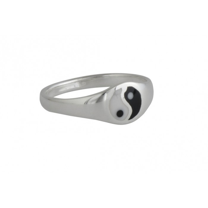 Bague argent pierre y- yang