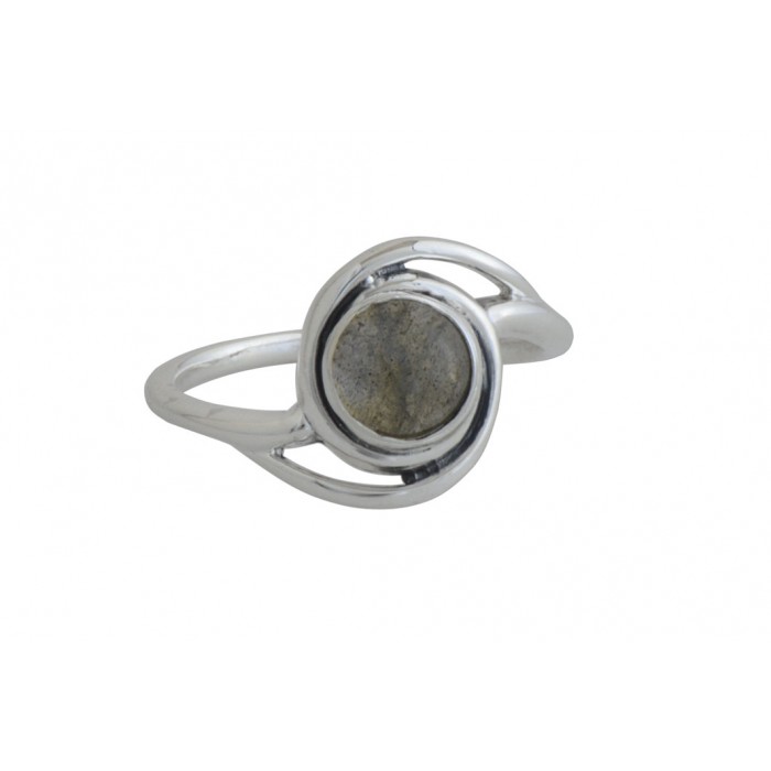 Bague argent pierre labradorite