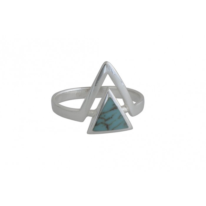 Bague argent pierre turquoise