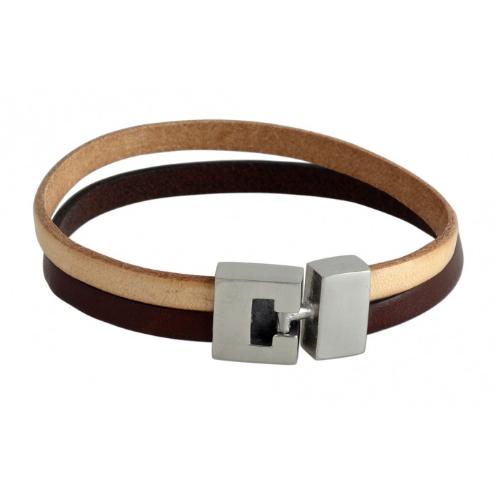 Steel top leather/10mm/bicolore