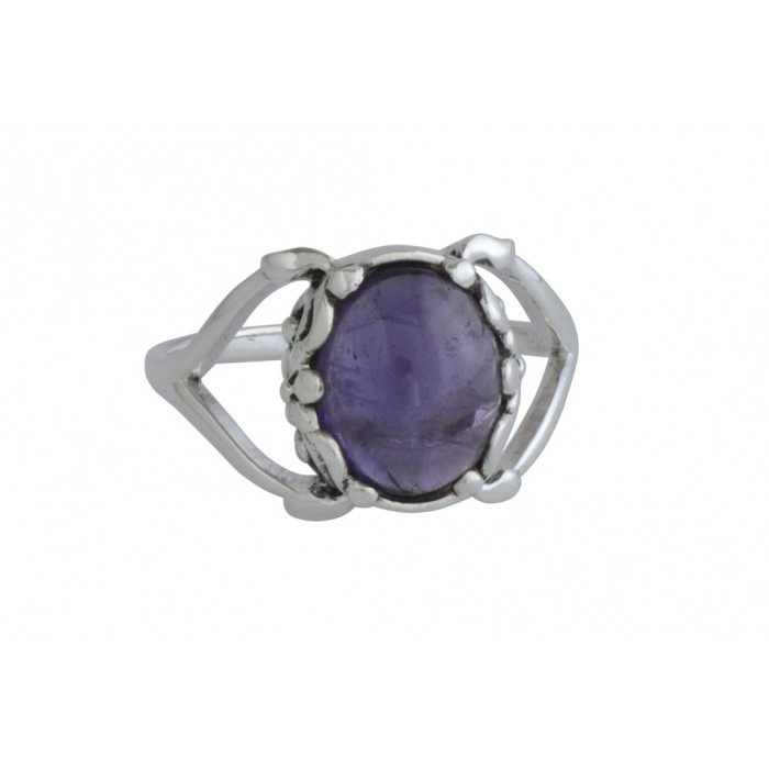 Bague argent pierre améthyste