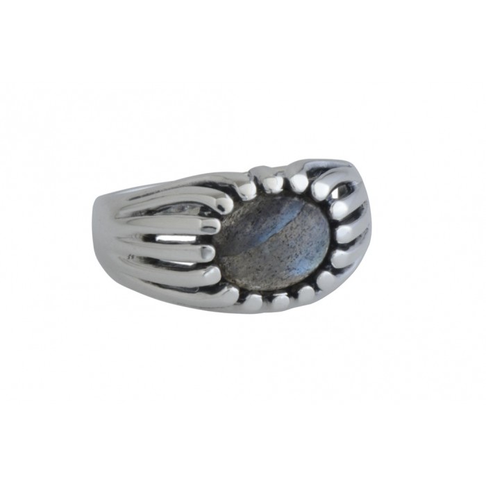 Bague argent pierre labradorite