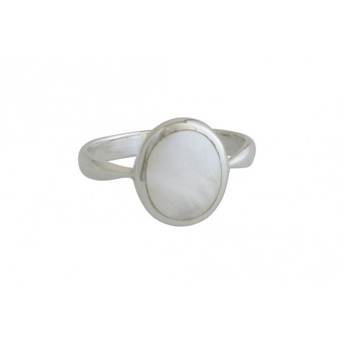 Bague argent pierre/nacre