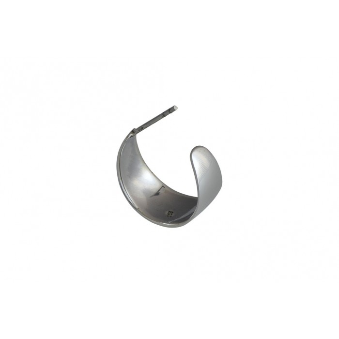 Boucle d'oreille argent/créole poussette