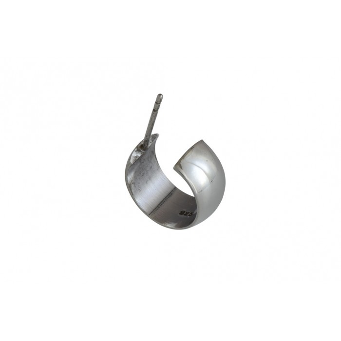 Boucle d'oreille argent/créole poussette