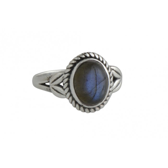 Bague argent pierre labradorite