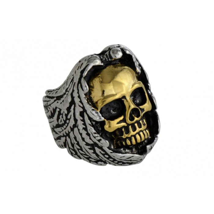 Big steel ring/ip gold
