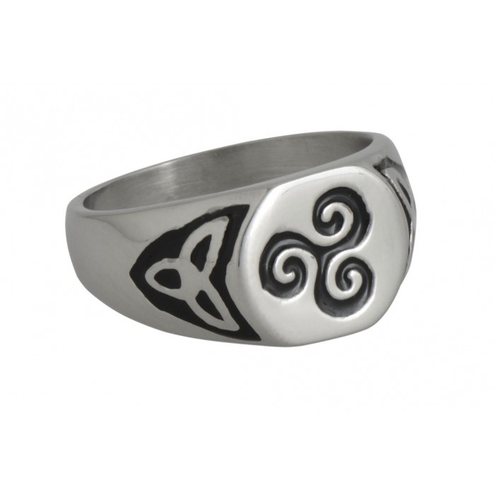 Steel ring/black resin