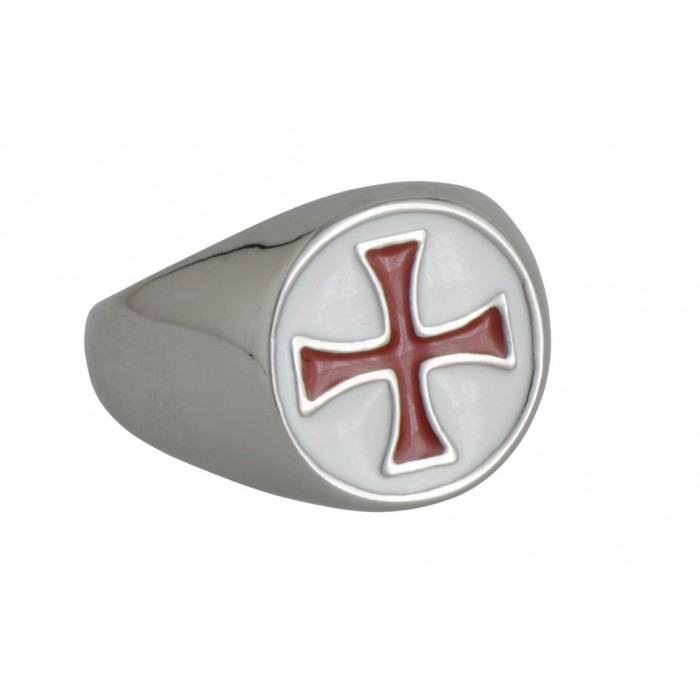 Steel ring/white+red résine epoxy