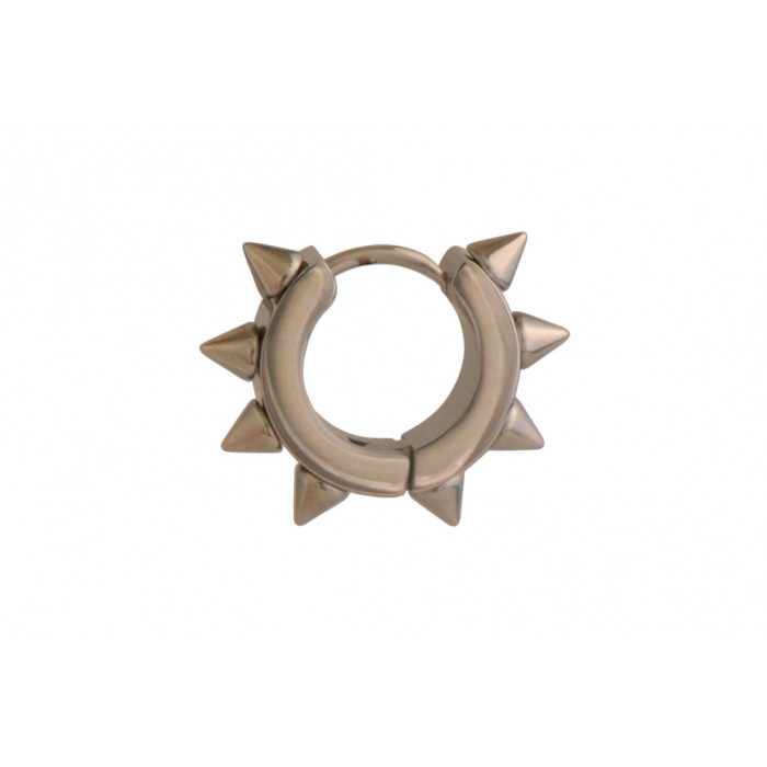 Steel ip rose gold punk earring