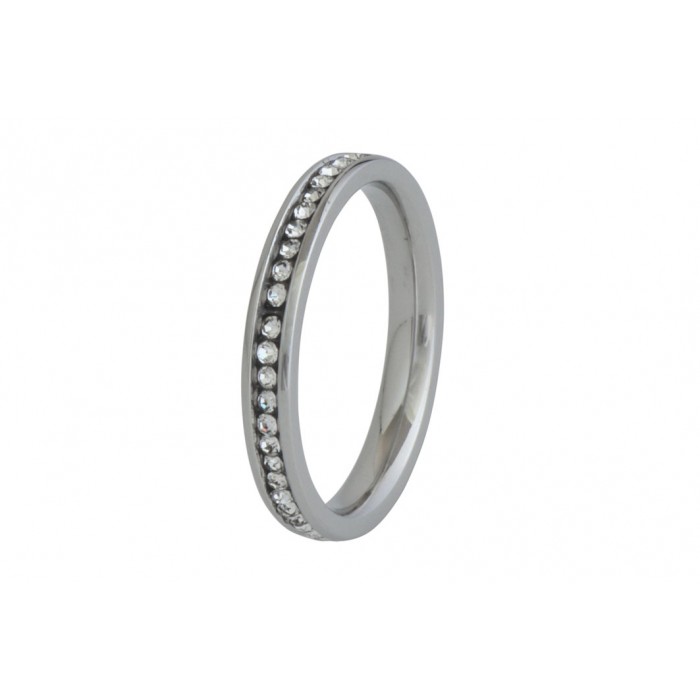 Steel cz ring/résine époxy