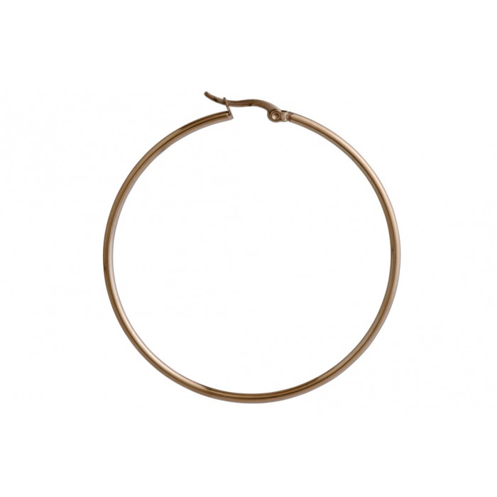 Steel hollow hoop/cliquet/ip rose gold/2x60mm